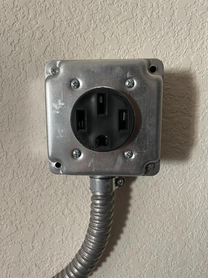 NEMA 14-50 outlet installed for Smart Home Electrical in Marietta-Alderwood